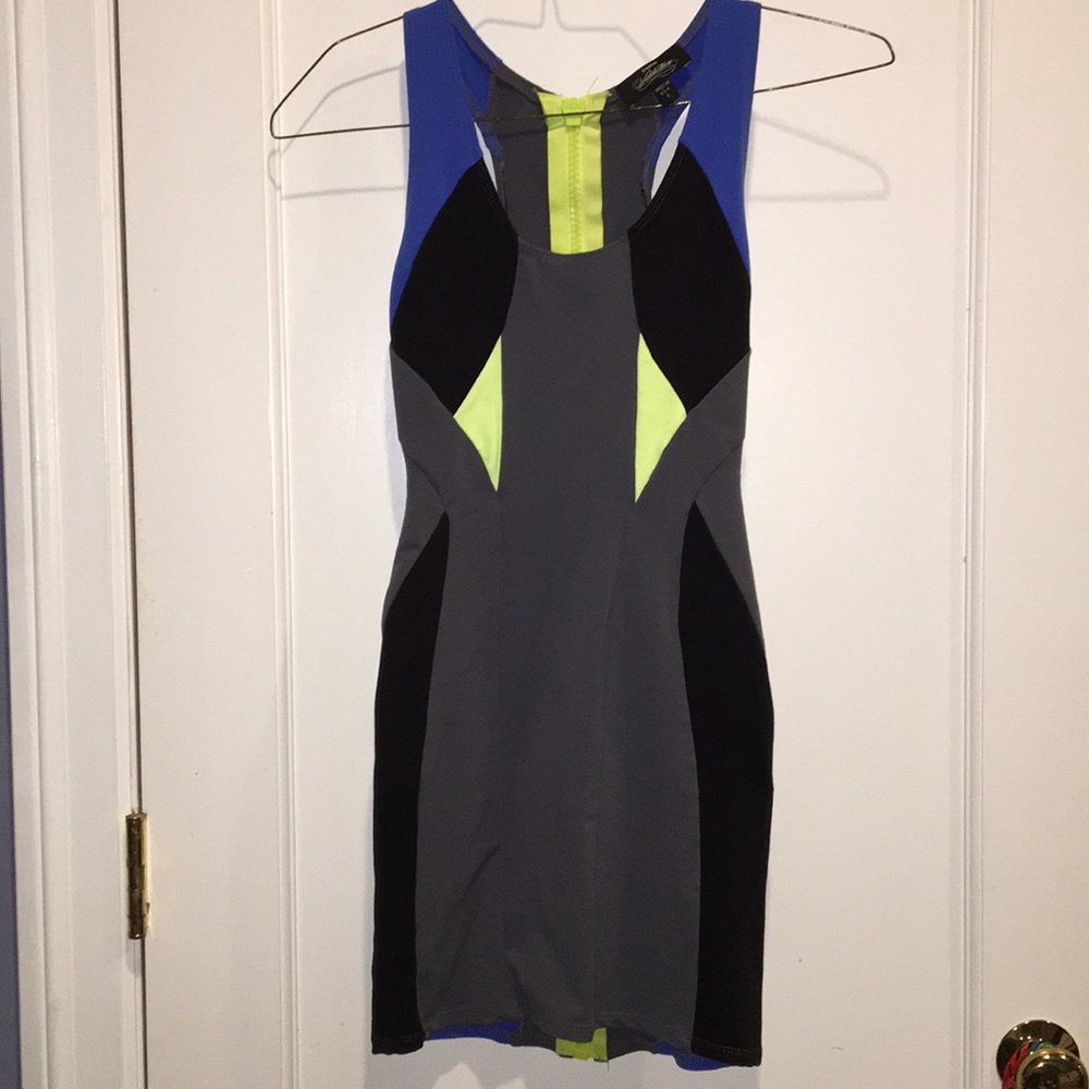 bebe Colorblock Body Con Dress
